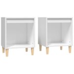 Bedside Cabinets 2pcs White 40x35x50cm