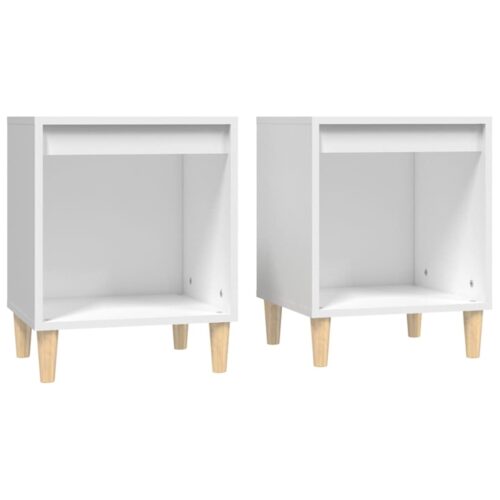Bedside Cabinets 2pcs White 40x35x50cm
