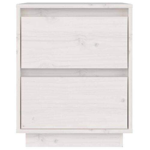 Bedside Cabinets 2pcs White 40x35x50cm Solid Wood Pine - Image 7