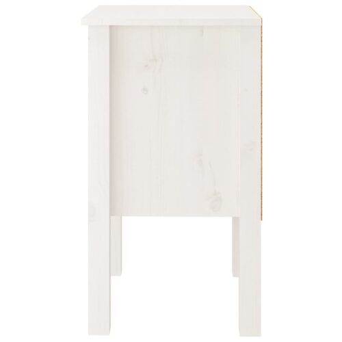 Bedside Cabinets 2pcs White 40x35x61.5cm Solid Wood Pine - Image 7