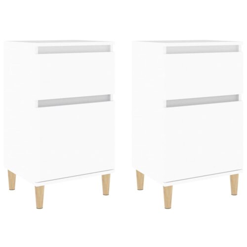 Bedside Cabinets 2pcs White 40x35x70cm