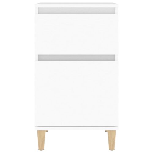 Bedside Cabinets 2pcs White 40x35x70cm - Image 6