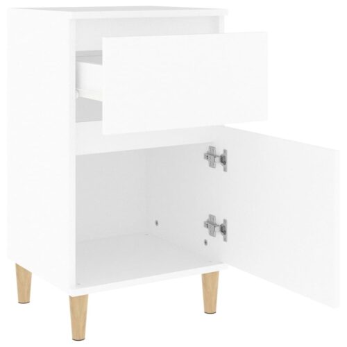 Bedside Cabinets 2pcs White 40x35x70cm - Image 8