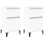 Bedside Cabinets 2pcs White 40x35x70cm