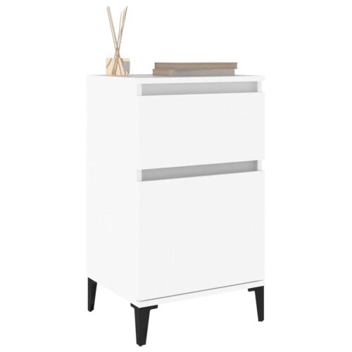 Bedside Cabinets 2pcs White 40x35x70cm - Image 4