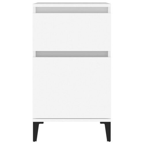 Bedside Cabinets 2pcs White 40x35x70cm - Image 6