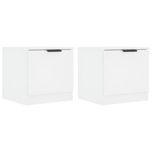 Bedside Cabinets 2pcs White 40x39x40cm