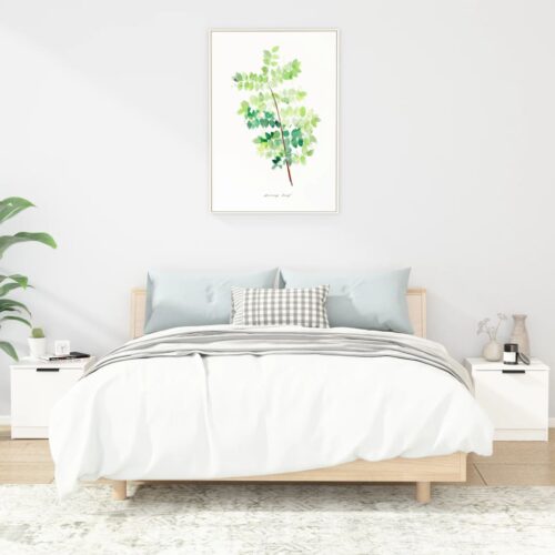 Bedside Cabinets 2pcs White 40x39x40cm - Image 2