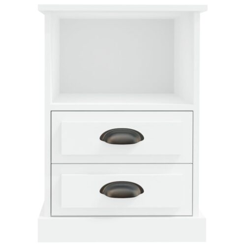 Bedside Cabinets 2pcs White 43x36x60cm - Image 7