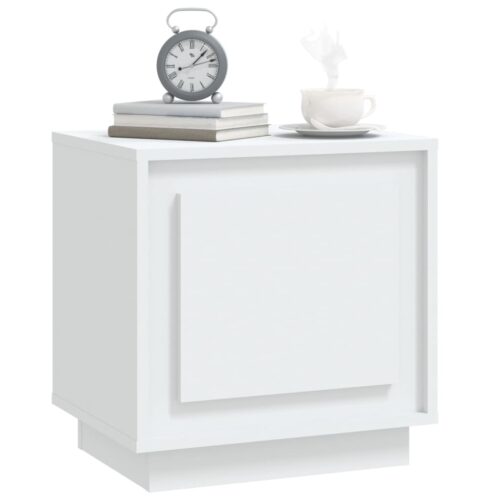 Bedside Cabinets 2pcs White 44x35x45cm Engineered Wood - Image 4