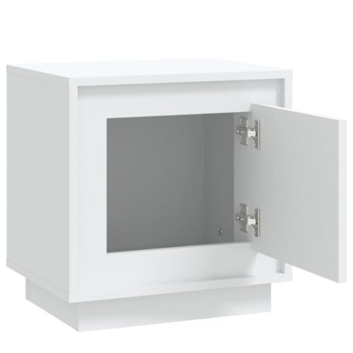 Bedside Cabinets 2pcs White 44x35x45cm Engineered Wood - Image 6