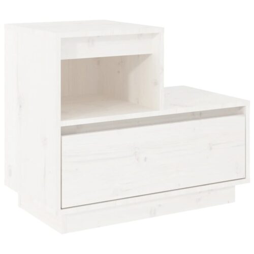 Bedside Cabinets 2pcs White 60x34x51cm Solid Wood Pine - Image 3