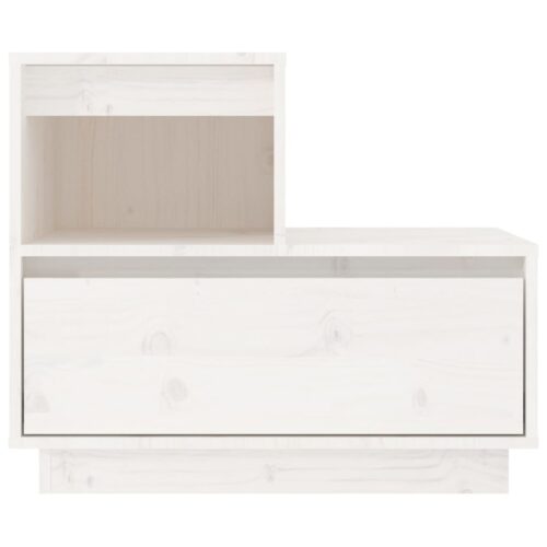 Bedside Cabinets 2pcs White 60x34x51cm Solid Wood Pine - Image 4