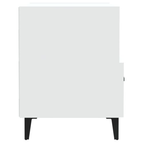 Bedside Cabinets 2pcs White Engineered Wood - Image 5