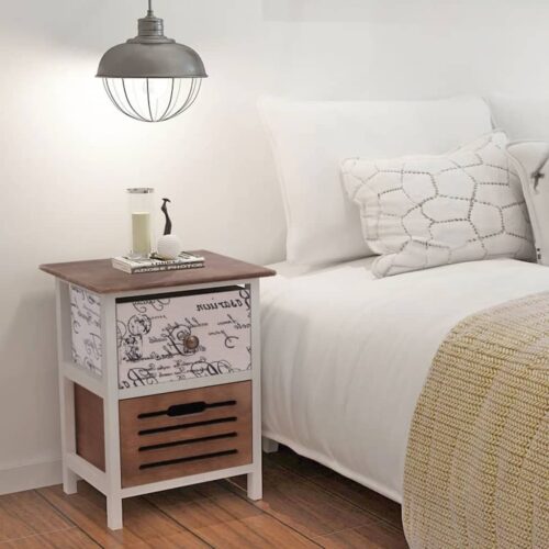 Bedside Cabinets 2pcs Wood - Image 2