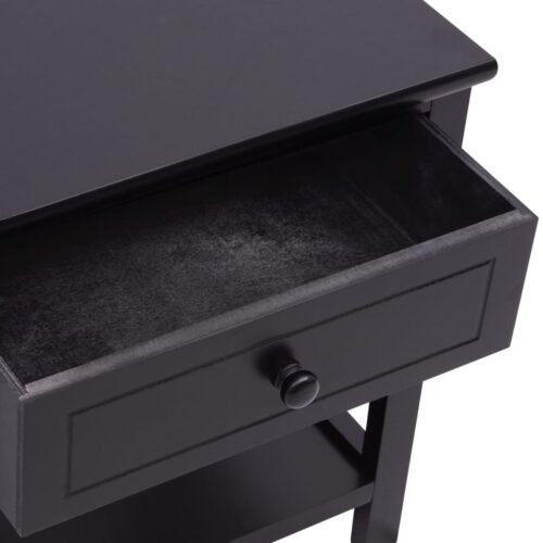 Bedside Cabinets 2pcs Wood Black - Image 5