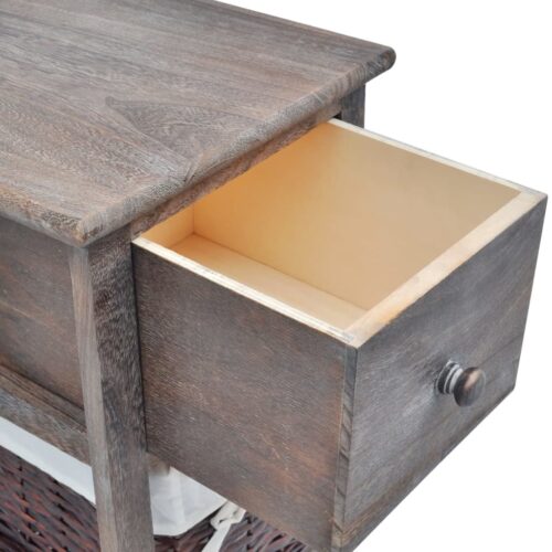 Bedside Cabinets 2pcs Wood Brown - Image 5