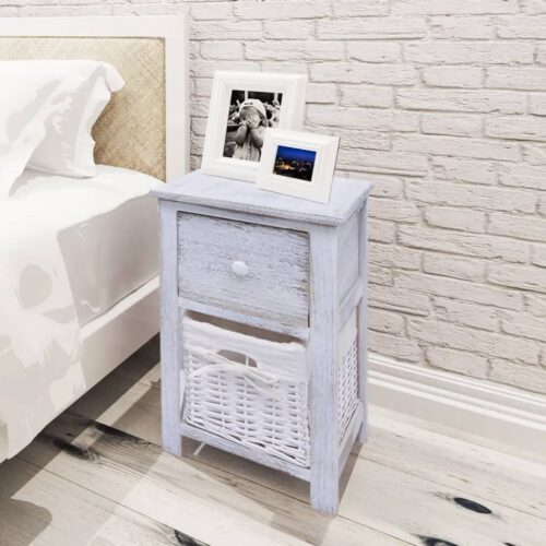 Bedside Cabinets 2pcs Wood White - Image 2