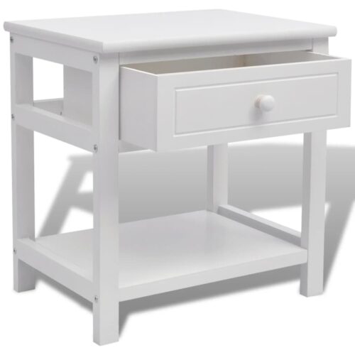Bedside Cabinets 2pcs Wood White - Image 4