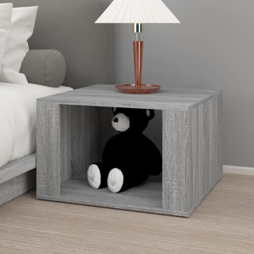 Bedside Table Grey Sonoma 57x55x36cm Engineered Wood - Image 3