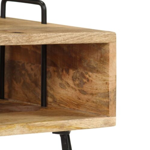 Bedside Table Solid Mango Wood 40x34x47cm - Image 5