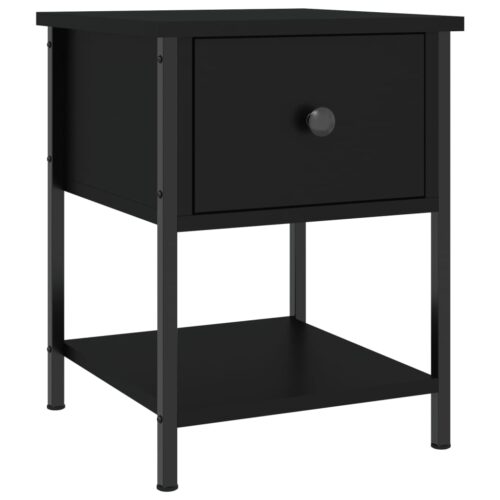 Bedside Tables 2pcs Black 34x35.5x45cm Engineered Wood - Image 3