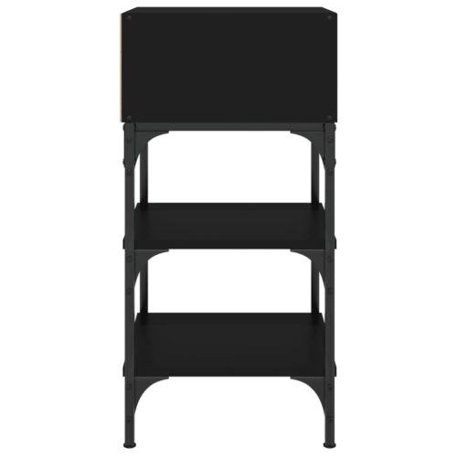 Bedside Tables 2pcs Black 35x34.5x70cm Engineered Wood - Image 6
