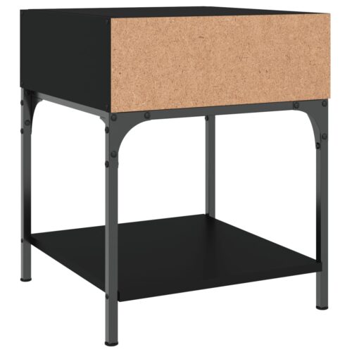 Bedside Tables 2pcs Black 40x41x50cm Engineered Wood - Image 7