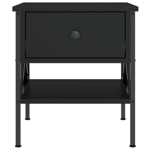 Bedside Tables 2pcs Black 40x42x45cm Engineered Wood - Image 6