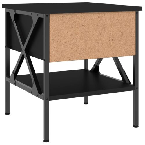Bedside Tables 2pcs Black 40x42x45cm Engineered Wood - Image 9