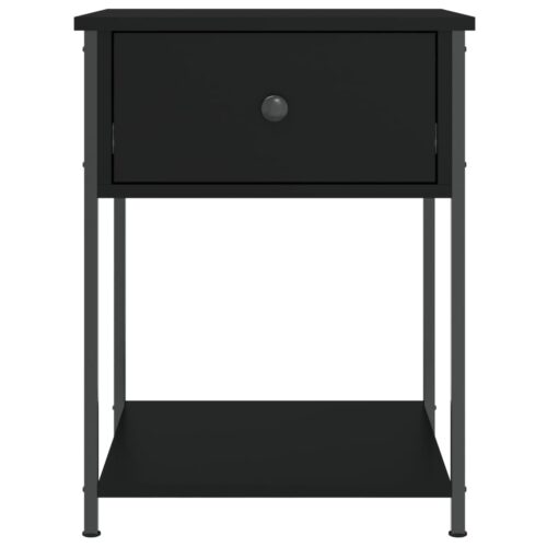 Bedside Tables 2pcs Black 44x45x58cm Engineered Wood - Image 7