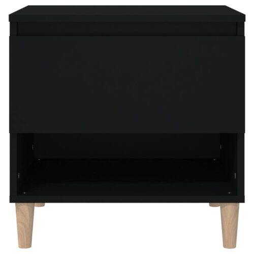 Bedside Tables 2pcs Black 50x46x50cm Engineered Wood - Image 5