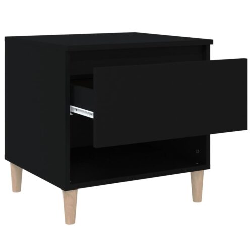 Bedside Tables 2pcs Black 50x46x50cm Engineered Wood - Image 7