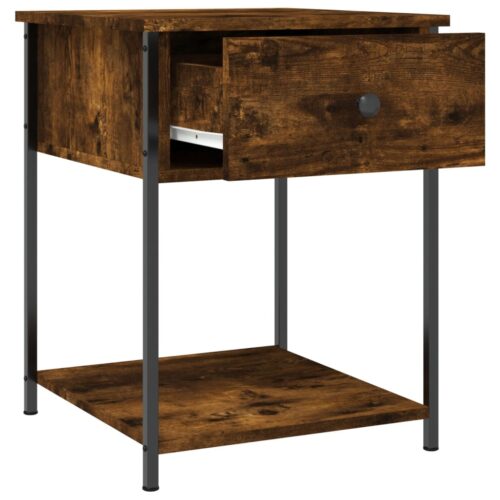 Bedside Tables 2pcs Smoked Oak 44x45x58cm Engineered Wood - Image 6