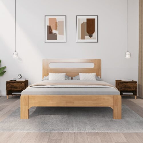 Bedside Tables 2pcs Smoked Oak 50x46x50cm Engineered Wood - Image 3
