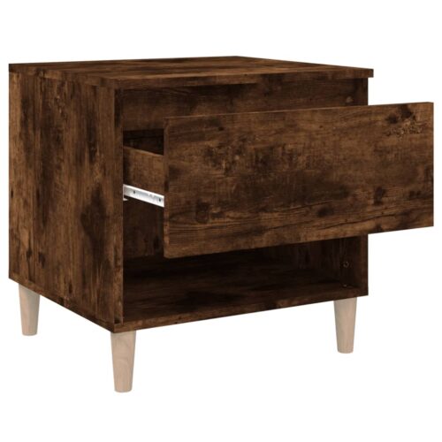 Bedside Tables 2pcs Smoked Oak 50x46x50cm Engineered Wood - Image 8