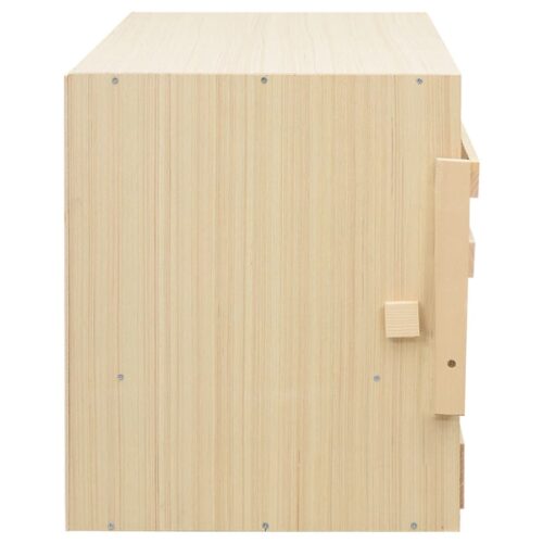 Chicken Laying Nest 4 Compartments 106x40x45cm Solid Pine Wood - Image 6