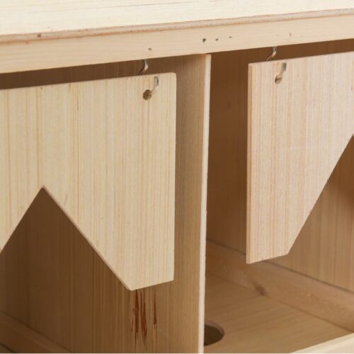 Chicken Laying Nest 4 Compartments 106x40x45cm Solid Pine Wood - Image 8