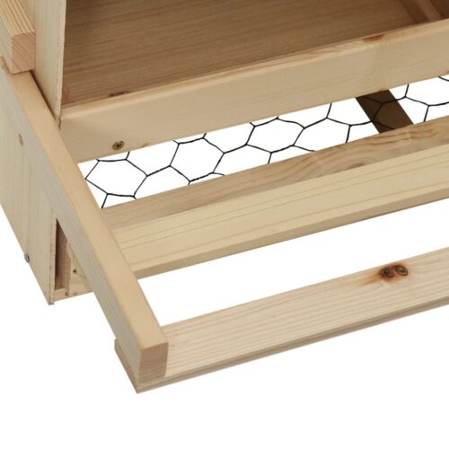 Chicken Laying Nest 4 Compartments 106x40x45cm Solid Pine Wood - Image 9