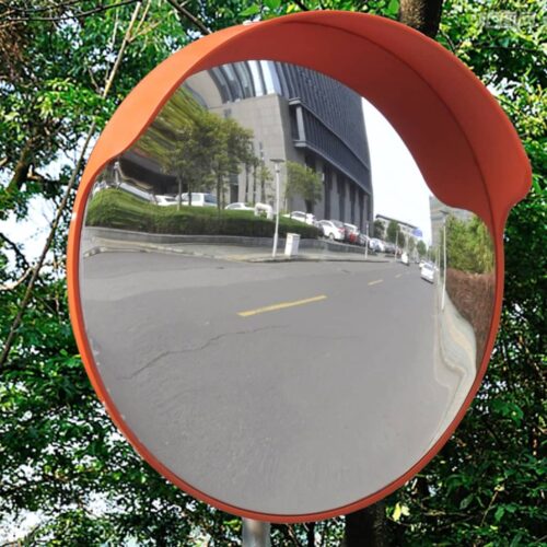 Convex Trafficmirror PC Plastic Orange 45cm Outdoor - Image 2
