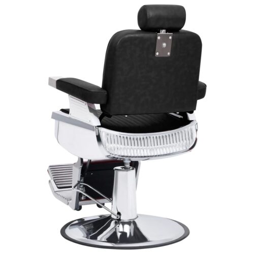 Barber Chair Black 68x69x116cm Faux Leather - Image 3