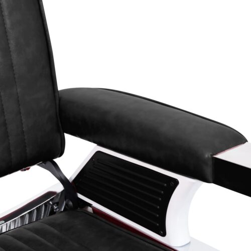 Barber Chair Black 68x69x116cm Faux Leather - Image 6