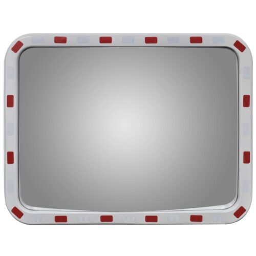 Convex Trafficmirror Rectangle 60 x 80cm with Reflectors - Image 2