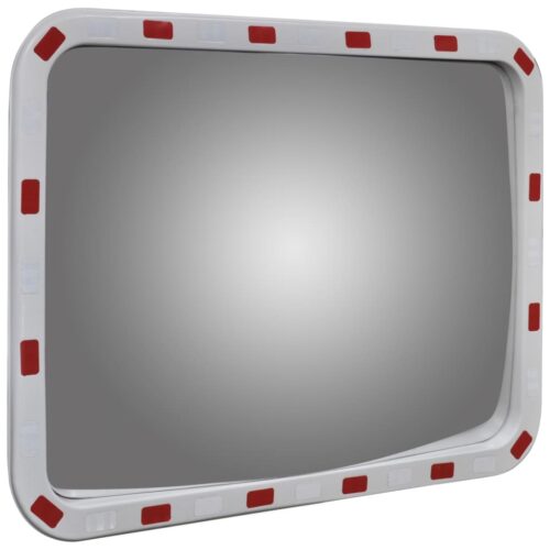 Convex Trafficmirror Rectangle 60 x 80cm with Reflectors - Image 3