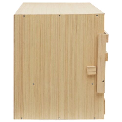 Chicken Laying Nest 3 Compartments 72x33x38cm Solid Pine Wood - Image 6