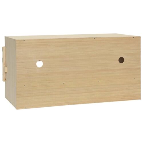 Chicken Laying Nest 3 Compartments 72x33x38cm Solid Pine Wood - Image 7