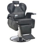Barber Chair Black 72x68x98cm Faux Leather