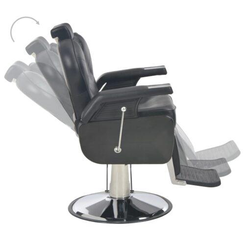 Barber Chair Black 72x68x98cm Faux Leather - Image 6