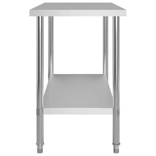 Kitchen Work Table 120x60x85cm Stainless Steel - Image 4