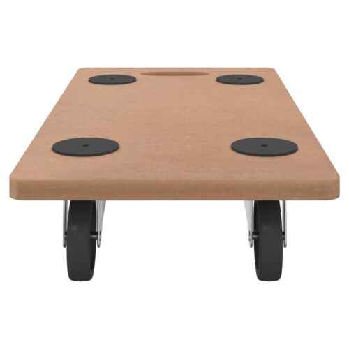Dolly Trolleys 6pcs Rectangular Engineered Wood - Image 4